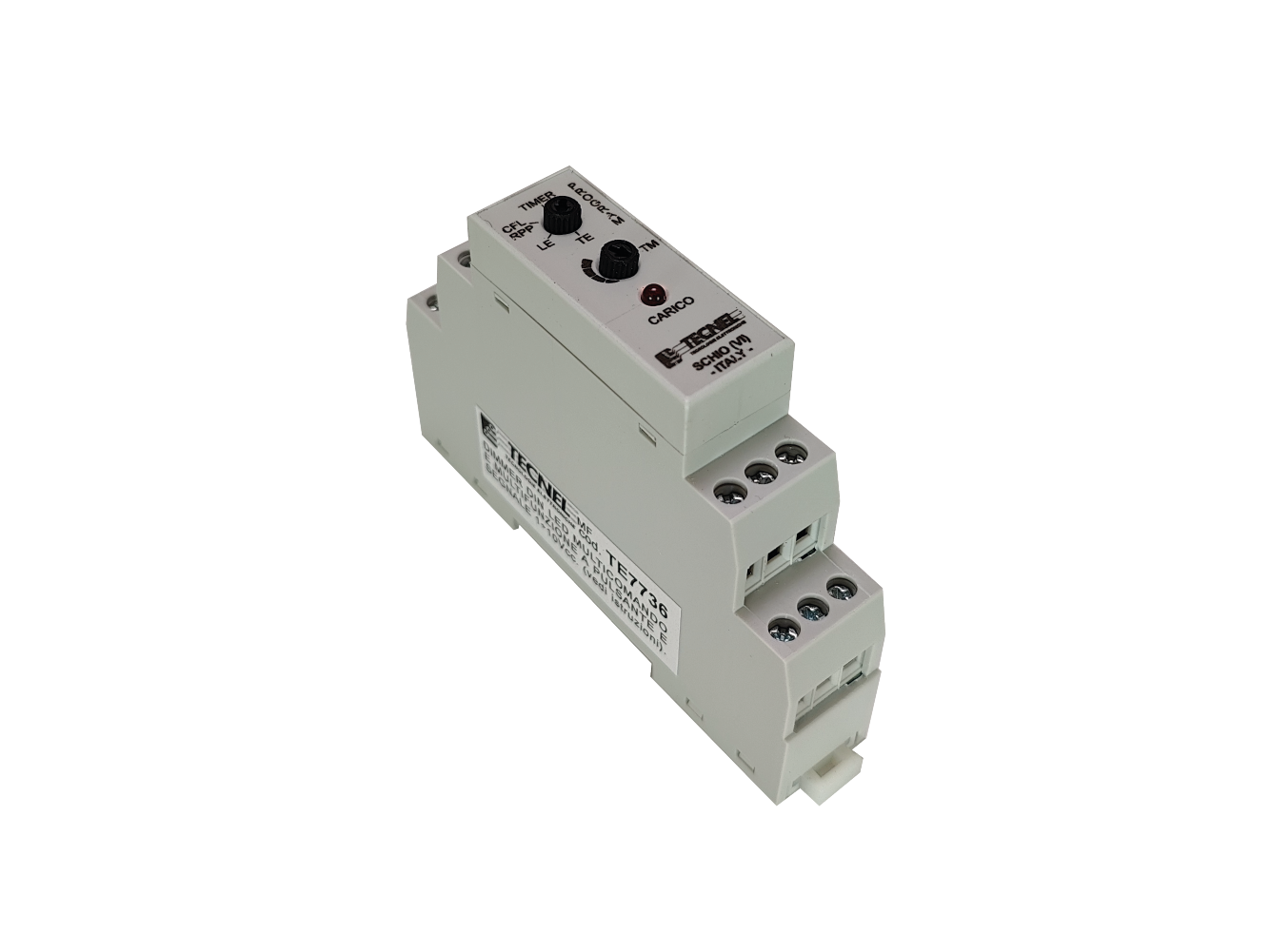 TE7736MM - Dimmer DIN 1 Modulo LED 4-100W 230Vac Minimo basso 1msec.